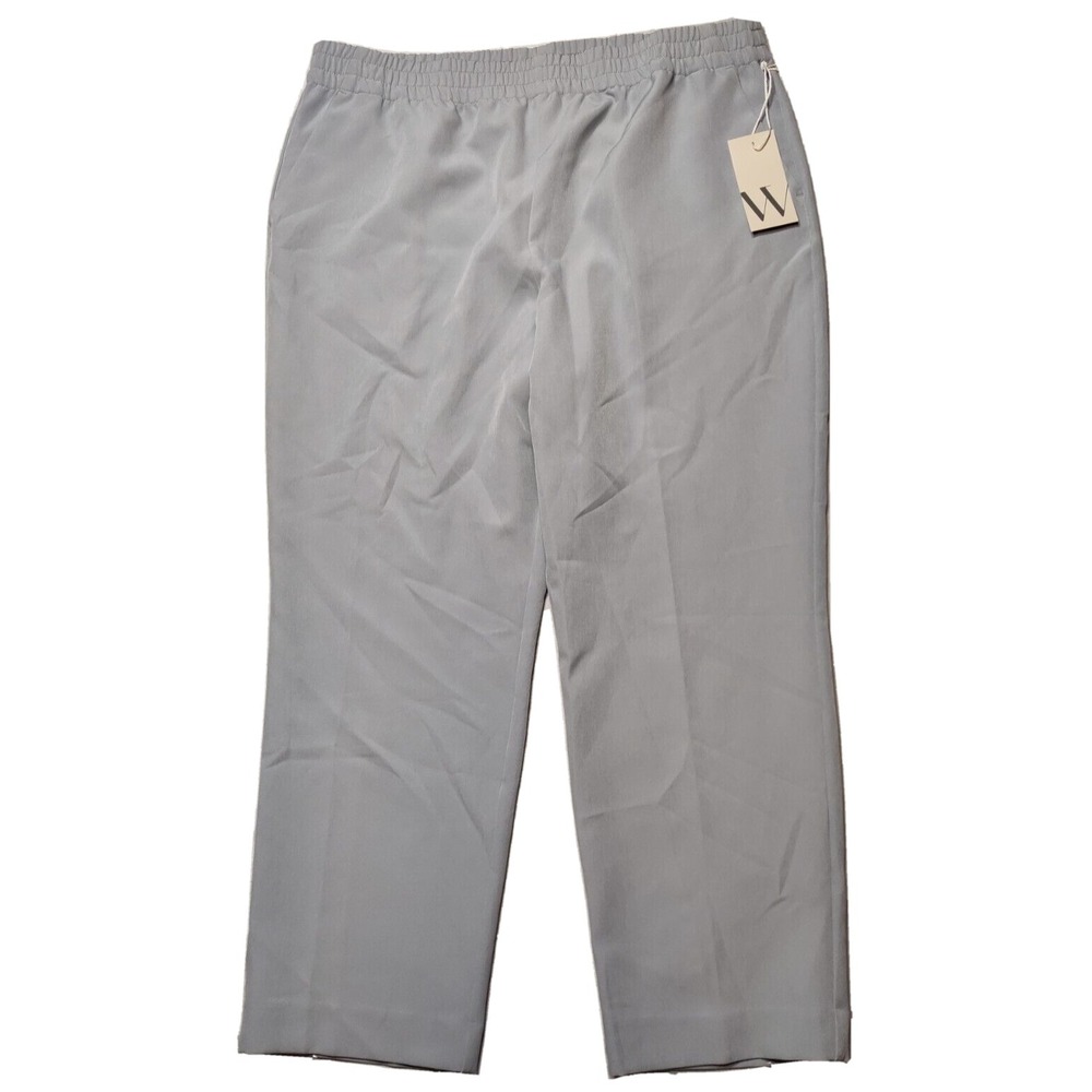 WORTHINGTON Women Large Asphalt‎ Gray Pull-On Pants NEW